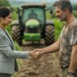 Contratos Agrários - Imagem de investidora rural fazendo a cessão de terra para produtor rural
