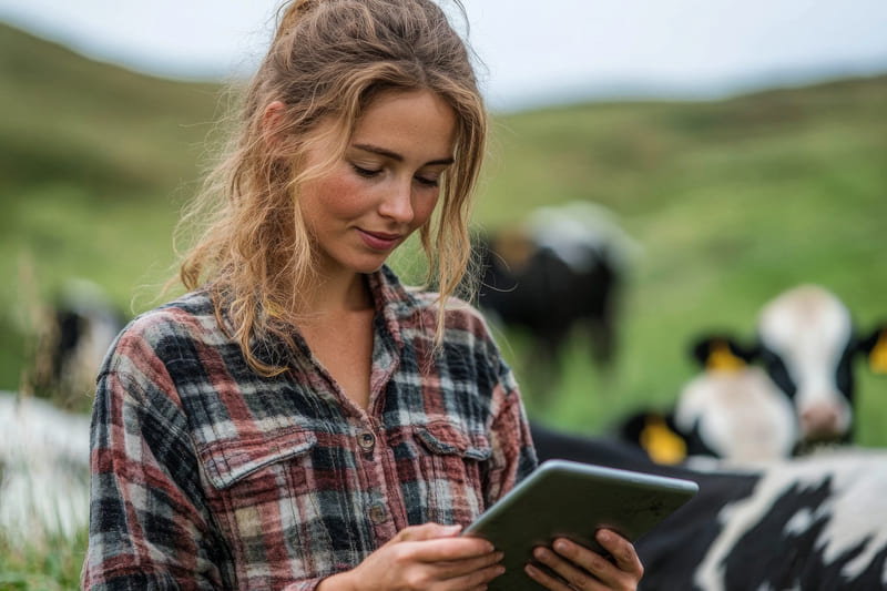 Contabilidade do agronegócio - Imagem de mulher fazendo a gestão contábil do agro