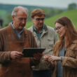 Imposto de Renda do Produtor Rural - Imagem de produtores rurais com um tablet consultando o IRPF do agronegócio
