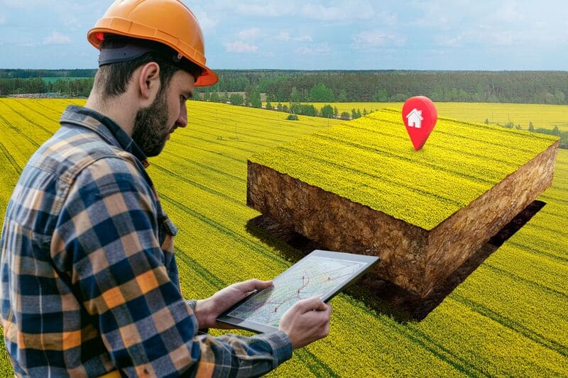 Prorrogação do georreferenciamento de imóveis rurais - Imagem de engenheiro fazendo o georreferenciamento de um propriedade rural