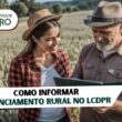 Como informar o financiamento rural no LCDPR - Imagem de agricultores calculando parcela de empréstimo rural