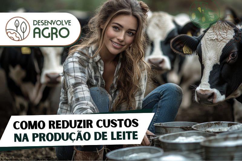 Como reduzir os custos na produção de leite - Imagem de mulher na lida na pecuária leiteira