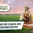 Fluxo de caixa - Imagem de produtor rural com saco de dinheiro na fazenda