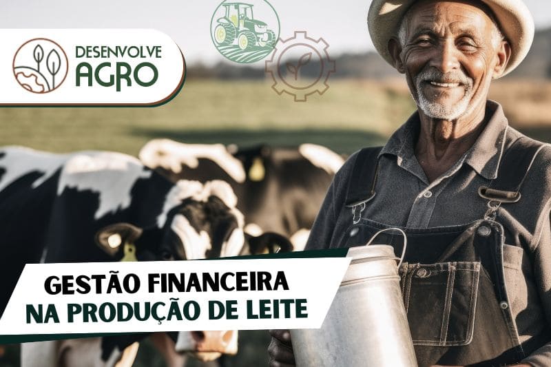 Gestão financeira para pequenos produtores de leite - Imagem de homem na lida na pecuária leiteira